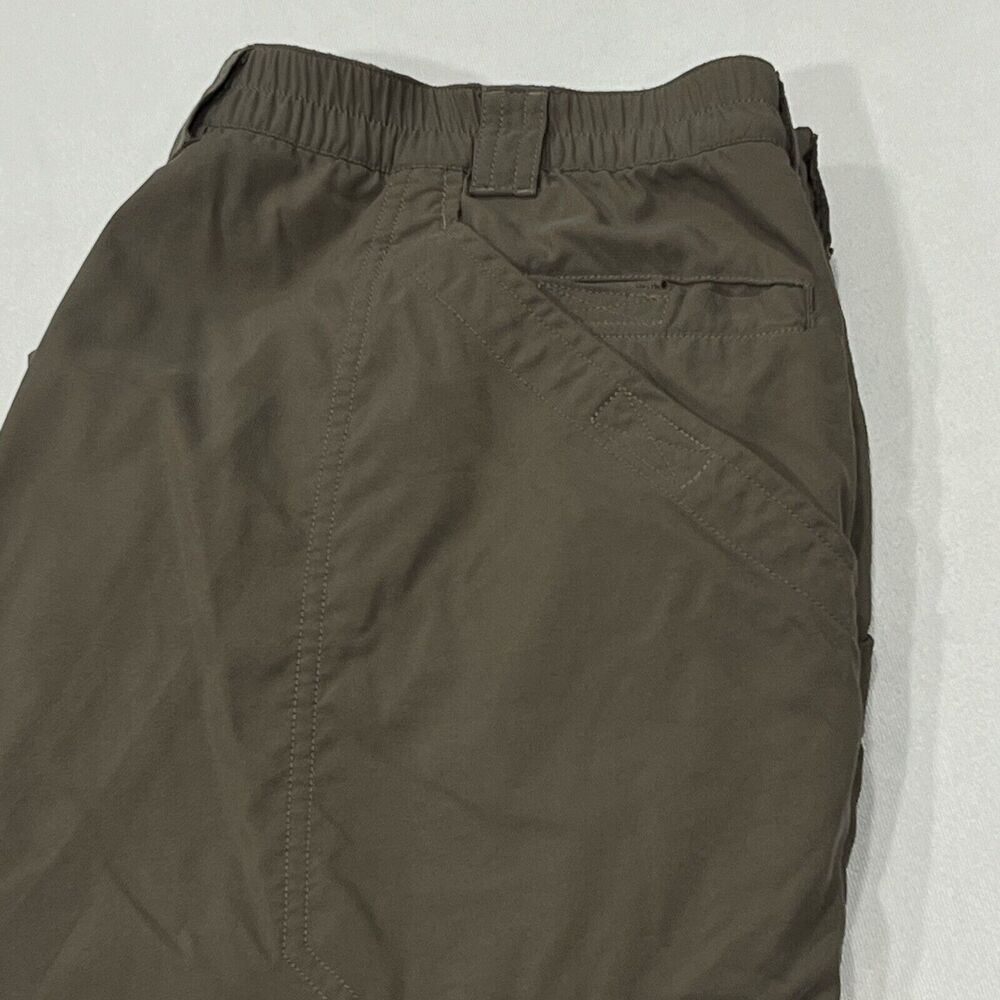 LL‎ Bean Pants Mens Large Khaki Cargo Convertible Shorts Nylon Camping Size XL
